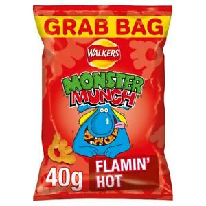 Monster Munch Flamin' Hot - 30 x 40g Grab Bags